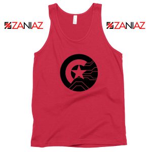 Half Shield of Sam and Bucky Red Tank Top