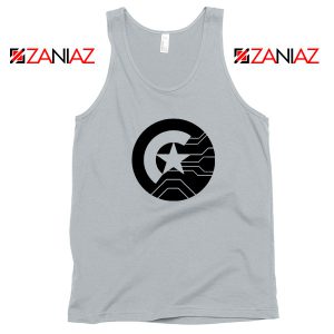 Half Shield of Sam and Bucky Sport Grey Tank Top