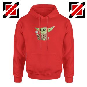 The Child Star Wars Playing Ball Red Hoodie