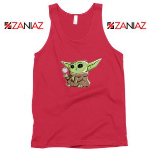The Child Star Wars Playing Ball Red Tank Top