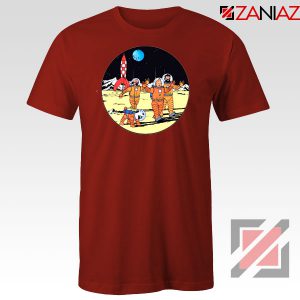 Tintin Space Adventure Red Tshirt