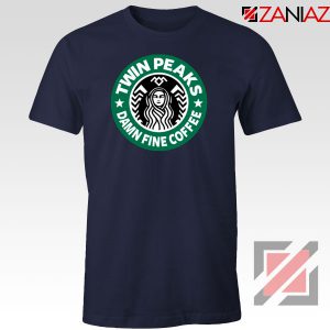Twin Peaks Damn Fine Coffee Navy Blue Tshirt