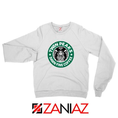 Twin Peaks Damn Fine Coffee White Sweatshirt