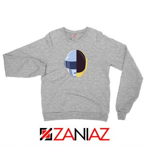 Daft Punk Music Helmet Grey Sweatshirt