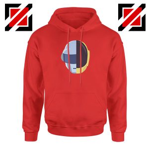 Daft Punk Music Helmet Red Hoodie