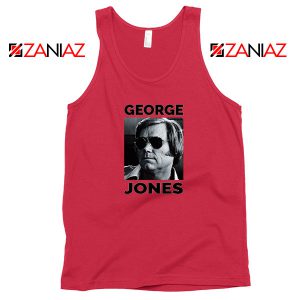 George Jones Gospel Music Photo Red Tank Top