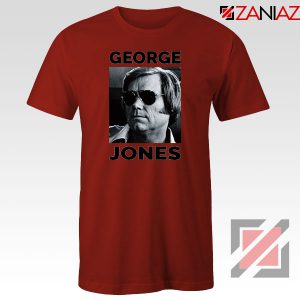 George Jones Photo Musician Red Tshirt