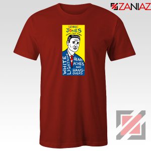 George Jones Pop Art Singer Red Tshirt