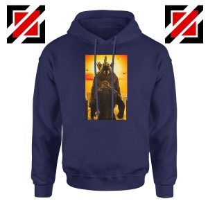 Godzilla vs Kong Monsters Navy Blue Hoodie