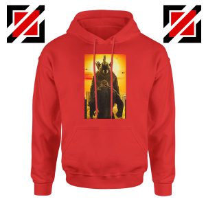 Godzilla vs Kong Monsters Red Hoodie