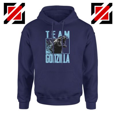 Team Godzilla Monster Film Navy Blue Hoodie