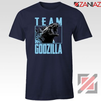 Team Godzilla Monster Film Navy Blue Tshirt