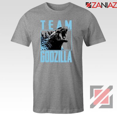 Team Godzilla Monster Film Sport Grey Tshirt