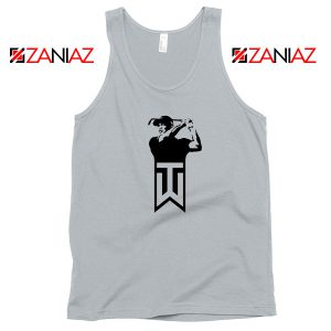 Tiger Woods Golf Logo Sport Grey Tank Top