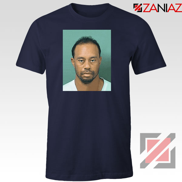 Tiger Woods Masters Shot Navy Blue Tshirt