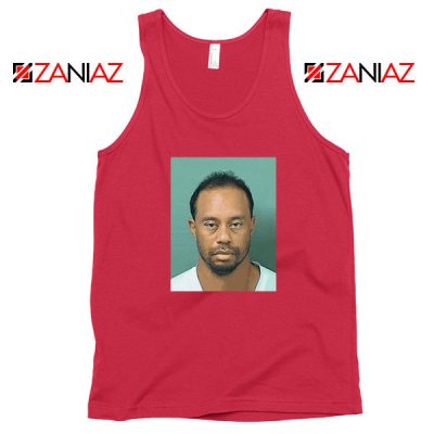 Tiger Woods Masters Shot Red Tank Top