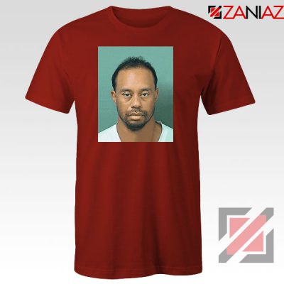 Tiger Woods Masters Shot Red Tshirt