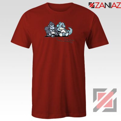 Videogame Kong and Godzilla Red Tshirt