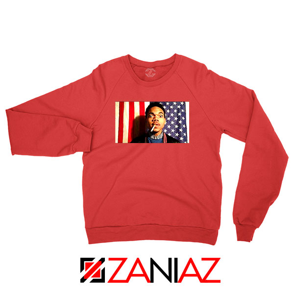 Acid Rap Mixtape American Flag Red Sweatshirt