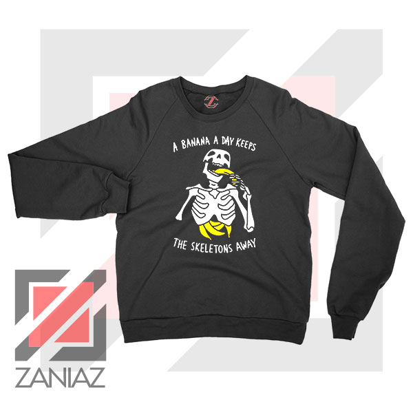 Banana The Skeletons Away Cozy Sweatshirt – Fun Pop Graphic