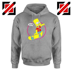 Bart Simpson Sitcom Eat My Shorts Sport Grey Hoodie