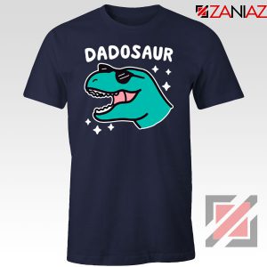 Best Dad Dinosaur Gift Navy Blue Tee