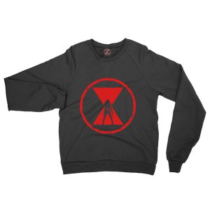 Black Widow Emblem Best Graphic Black Sweatshirt