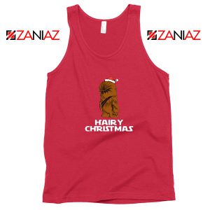 Chewbacca Hairy Christmas Red Tank Top