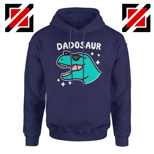 Dad Dinosaur Best Design Navy Blue Hoodie