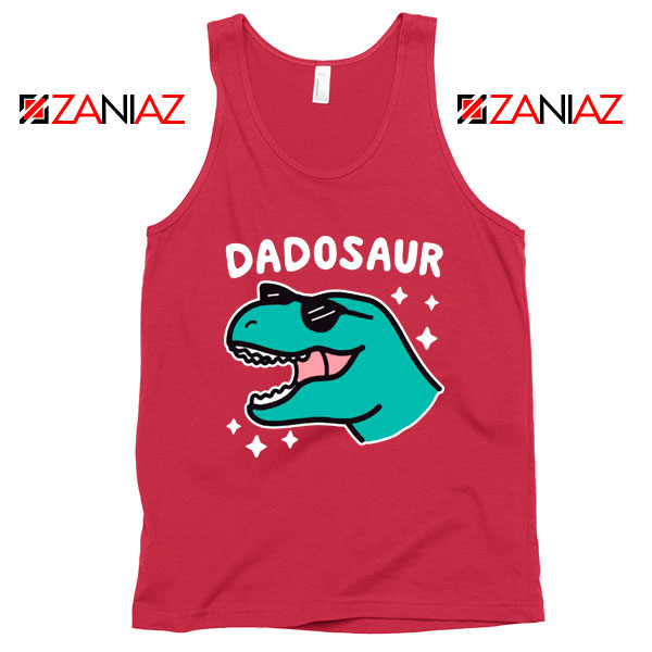 Dad Dinosaur Best Graphic Red Tank Top