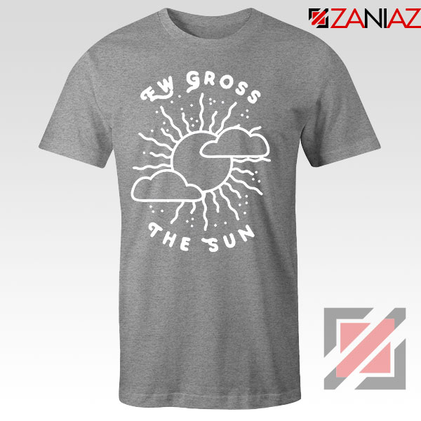 Ew Gross The Sun Racer Back Graphic Sport Grey Tee