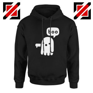 Ghost Of Disapproval Cheap Graphic Black Hoodie
