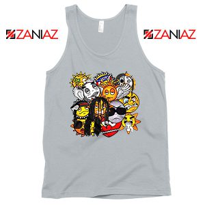 Glo Gang Group Rap Chief Keef Grey Tank Top