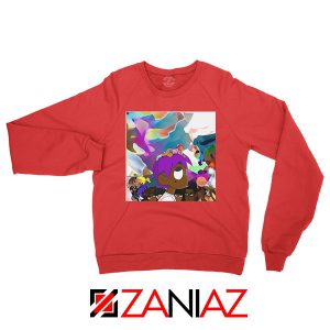 Lil Uzi Vert Lp Cover Graphic Red Sweatshirt