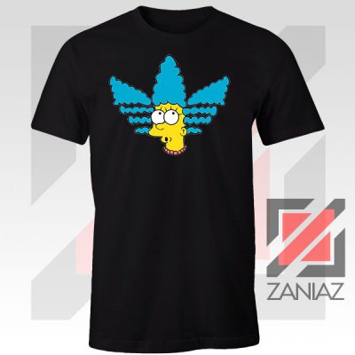 Marge Simpson Sitcom Graphic Black Tshirt
