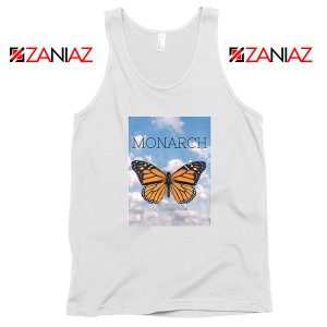Monarch Butterfly Graphic Animal White Tank Top
