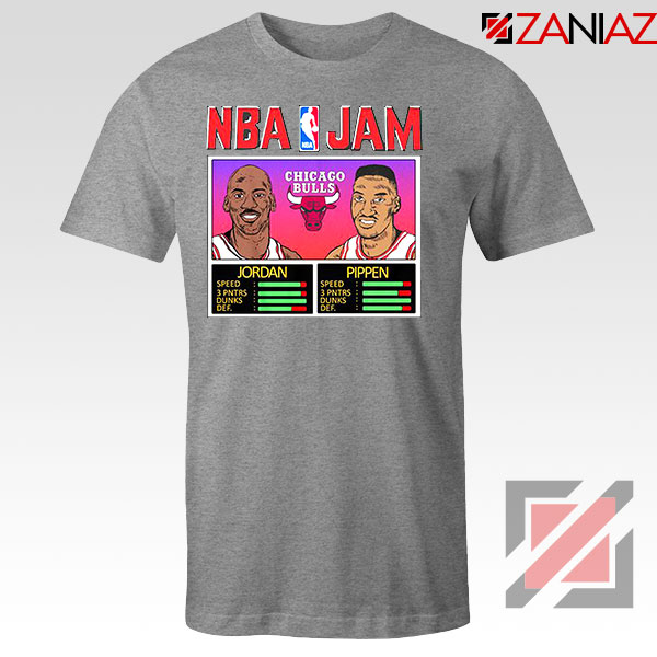 NBA Player Basketball Duo Jam Grey Tshirt