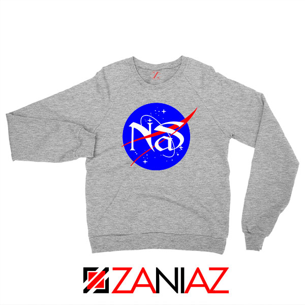Nas Queens Hip Hop NASA Grey Sweatshirt
