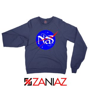Nas Queens Hip Hop NASA Navy Blue Sweatshirt