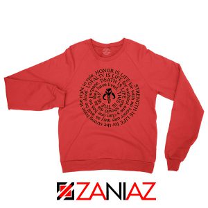 Neo Crusaders Symbol Quote Red Sweatshirt