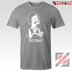 Pablo Escobart Simpson Cheap Sport Grey Tshirt