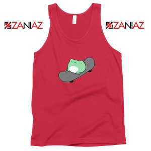 Skateboard Frog Brand Parody Red Tank Top