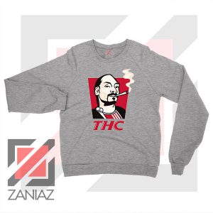 Snoop Dogg THC Smoke Graphic Sport Grey Sweatshirt