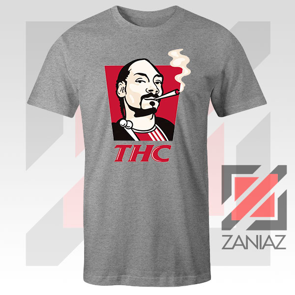 Snoop Dogg THC Smoke Vintage Sport Grey Tshirt