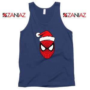 Spiderman Christmas Holiday Navy Blue Tank Top