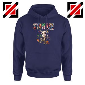 Stan Lee Marvel Comics Avengers Navy Blue Hoodie