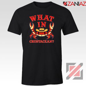 What In Crab Crustacean Design Black Tshirt