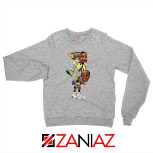 Yeezy Boost Over Jordan Graphic Grey Sweatshirt
