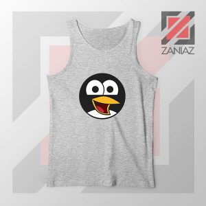 Angry Tux The Penguin Sport Grey Tank Top