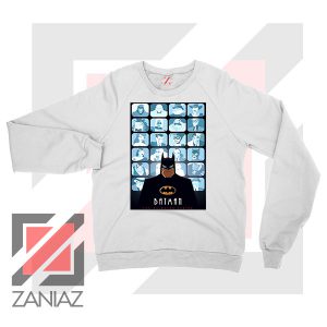 Batman Eyes On Gotham White Sweatshirt